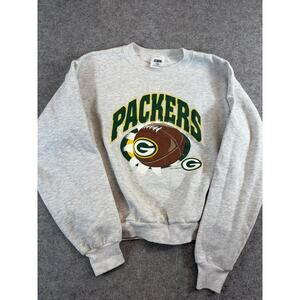 Vintage 90s 1996 Green Bay Packers NFL Sweatshirt Youth 16/18 Crewneck Football